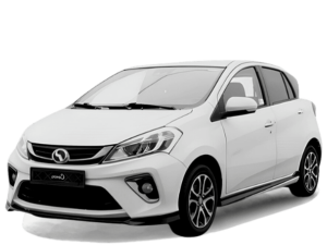 最佳吉隆坡租车公司 | 现代白色 Perodua Myvi。