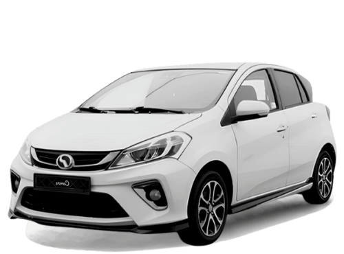 最佳吉隆坡租车公司 | 现代白色 Perodua Myvi。