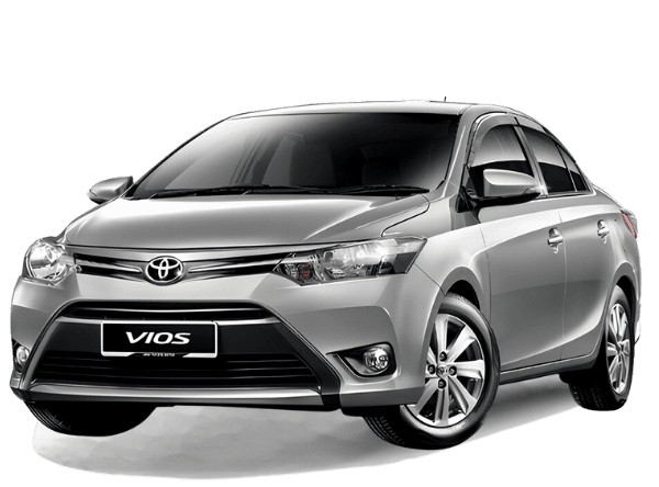 Budget car rental in KL, Toyota Vios model, illustrating an economical and stylish option for travelers seeking affordable transportation in Kuala Lumpur.